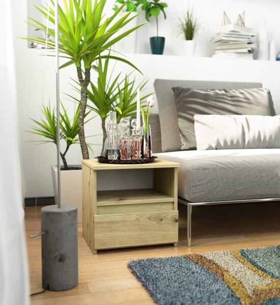 Ak furniture Noční stolek CL1 40 cm dub artisan