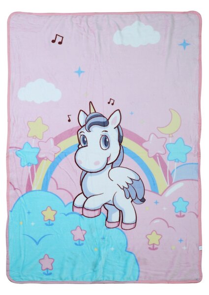 Detská deka mikro UNICORN detský motiv;vánocní