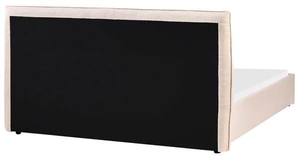 Postel Buklé LAVAUR 160 x 200 cm Béžová