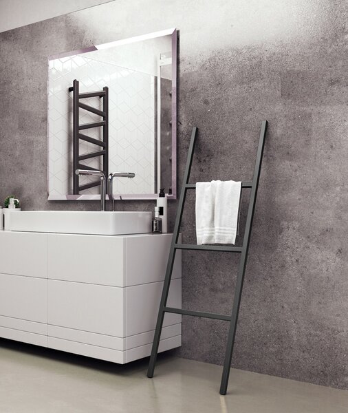 Regnis příslušenství, koupelnový kovový věšák na ručníky, černá matná, REGNIS/DR-LOFT/BLACK