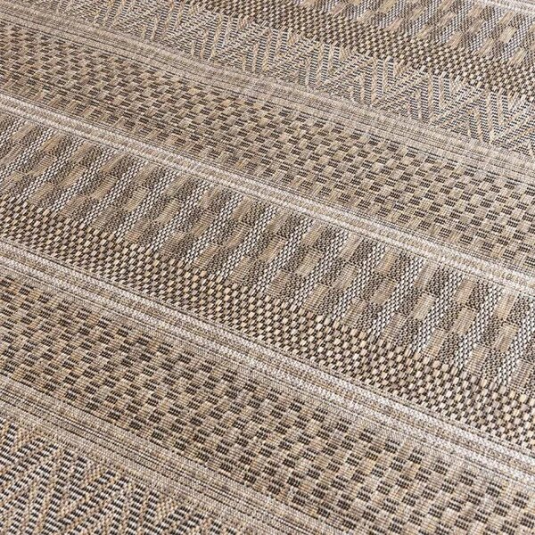 Makro Abra Kusový koberec Sisal MELISSA KF85A hnědý béžový Rozměr: 60x100 cm