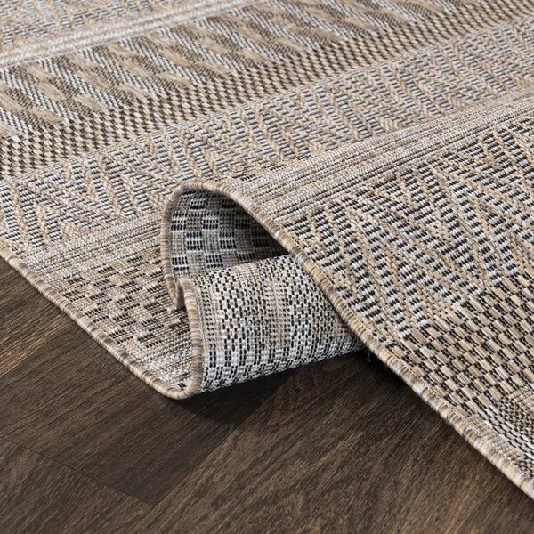 Makro Abra Kusový koberec Sisal MELISSA KF85A hnědý béžový Rozměr: 60x100 cm