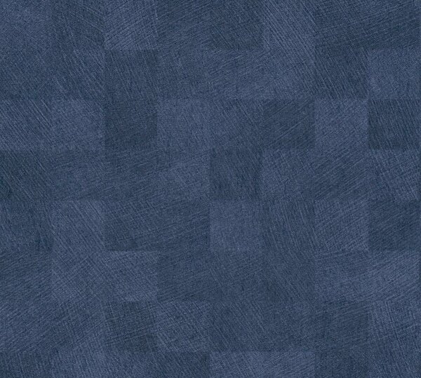 A.S. Création | Vliesová tapeta na zeď Titanium 3 38200-5 | 0,53 x 10,05 m | modrá, metalická