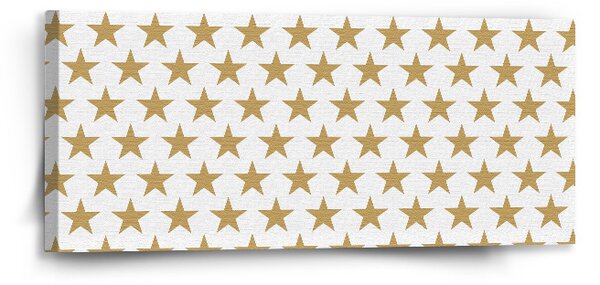 Sablio Obraz Zlaté hvězdy - 110x50 cm