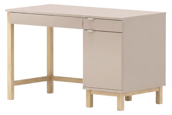 Dětský psací stůl MODEL se šuplíky a skříňkou - Námořnická modrá s černým úchytem, 100x60 cm, Zvolte stranu: Pravá