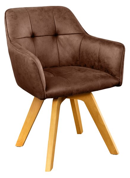 Designová otočná židle Galileo antik hnědá