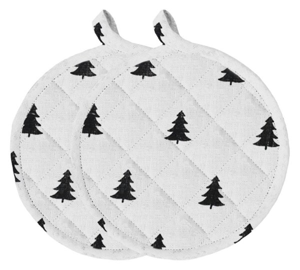 Lněná chňapka Fir Trees – set 2 ks