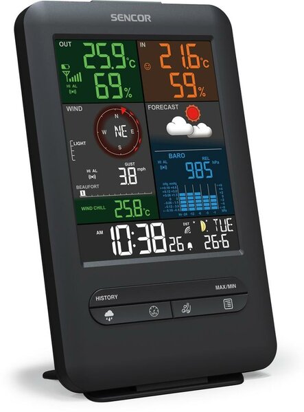 Sencor SWS 9300 profesionální meteostanice s bezdrátovým snímačem 5v1