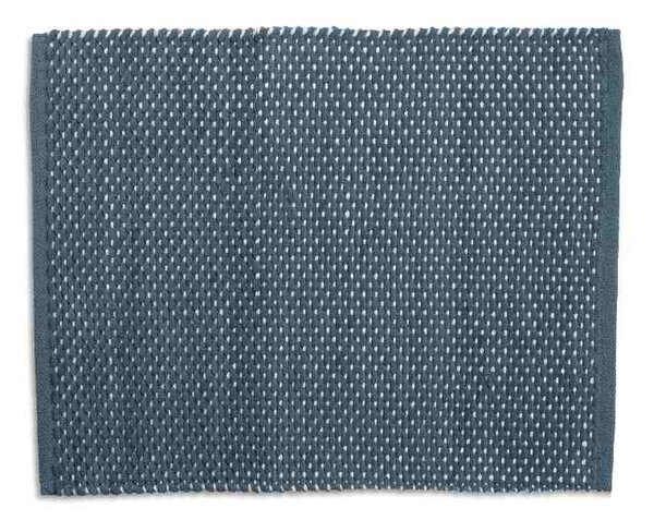 KELA Koupelnová předložka Miu směs bavlna/polyester kouřově modrá 65,0x55,0x1,0cm KL-24728