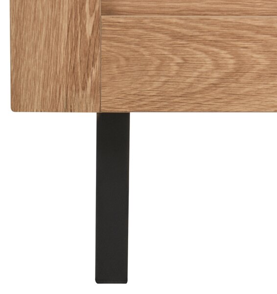 Skleněná vitrína LACHINE 80 cm Světle hnědá