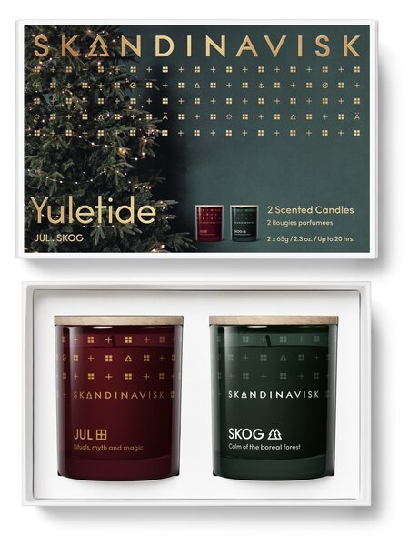 Dárkový set svíček Yuletide - JUL and SKOG – 2 x 65 g