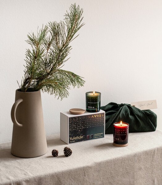 Dárkový set svíček Yuletide - JUL and SKOG – 2 x 65 g