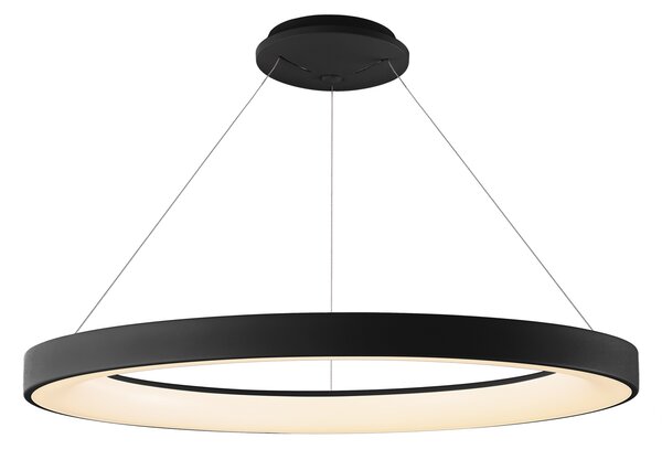 Mantra 8571 Niseko II, závěsné kruhové svítidlo LED 50W, 2700-5000K, dálk. ovládání, černá, průměr 65cm