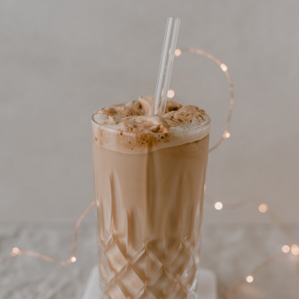 Skleněná brčka Christmas – set 4 ks