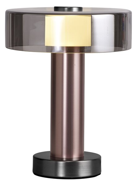 Mantra 8428 Gin, stolní lampa 1x GU10, černá/růžovozlatá, výška 28cm