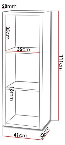 Set regálů DATGEN - bílý