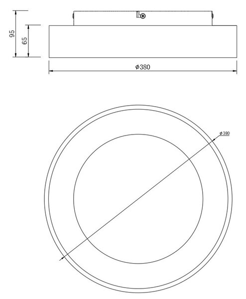 Mantra 8588 Niseko II, stropní kruhové svítidlo LED 30W, 2700-5000K, dálk. ovládání, dřevěná, průměr 38cm