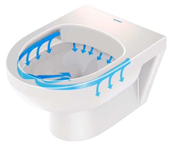 Duravit No. 1 záchodová mísa závěsná bez splachovacího kruhu bílá 25750900002