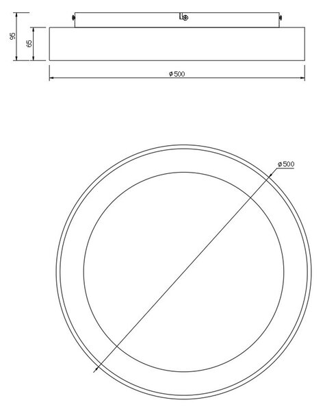 Mantra 8587 Niseko II, stropní kruhové svítidlo LED 40W, 2700-5000K, dálk. ovládání, dřevěná, průměr 50cm