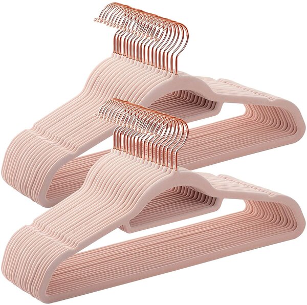 SONGMICS Ramínka na šaty růžová 45 cm 50 ks