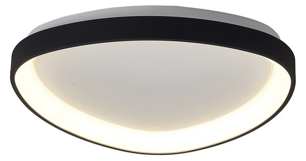 Mantra 8630 Niseko II, trojúhelníkové černá stropní svítidlo LED 38W, 2700-5000K, dálk. ovládání, 42x42cm