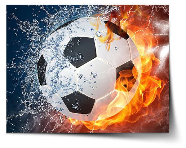Plakát SABLIO - Fotbalový míč 60x40 cm