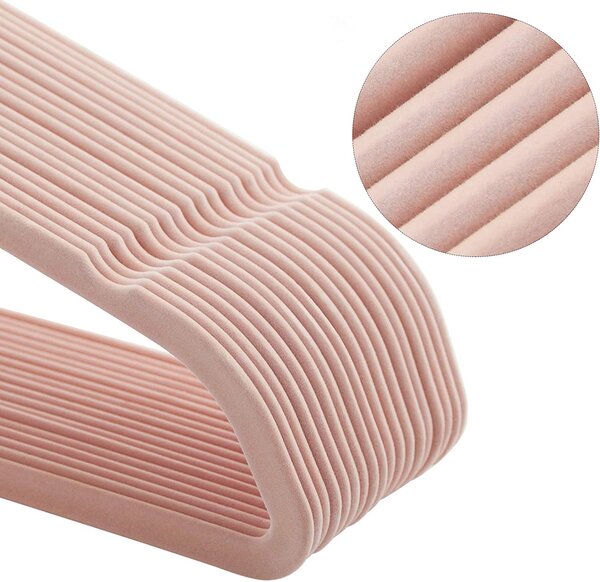 SONGMICS Ramínka na šaty růžová 45 cm 50 ks