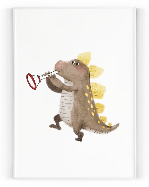Plakát / Obraz Veselá zvířátka Tiskové plátno A4 - 21 x 29,7 cm