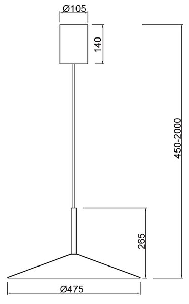 Mantra 7890 Calice, stahovací závěsné svítidlo LED 16W, 3000K, bílá, průměr 47,5cm