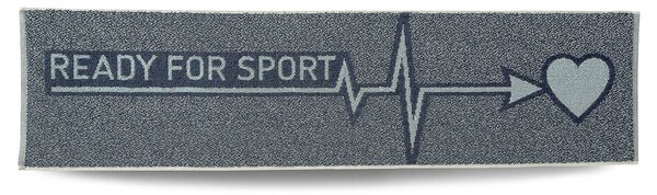Sportovní spinningový ručník Veba ZARA Sport modrošedá Velikost: 35x120 cm