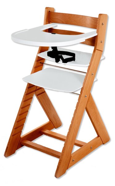Hajdalánek Rostoucí židle ELA - velký pultík (třešeň, bílá) ELATRESENBILA
