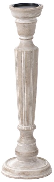 Svícen MALLAWI Mangové dřevo 50 cm Světle hnědá