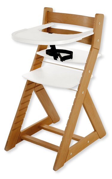 Hajdalánek Rostoucí židle ELA - velký pultík (dub světlý, bílá) ELADUBSVEBILA