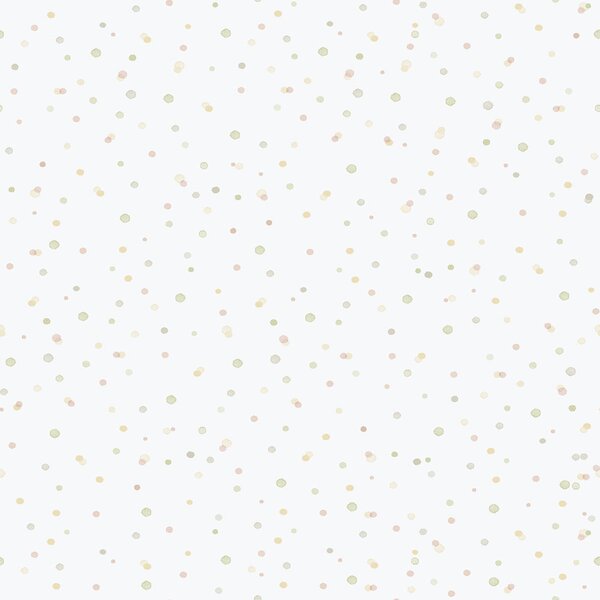 Dětská vliesová tapeta na zeď, zelená, puntíky, kaňky, 289-3, Enzo, ICH Wallcoverings