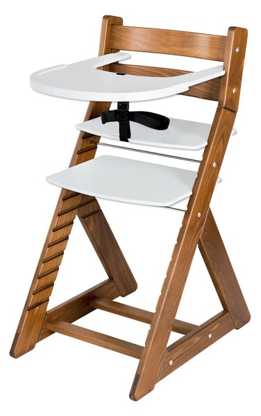 Hajdalánek Rostoucí židle ELA - velký pultík (dub tmavý, bílá) ELADUBTMAVYBILA
