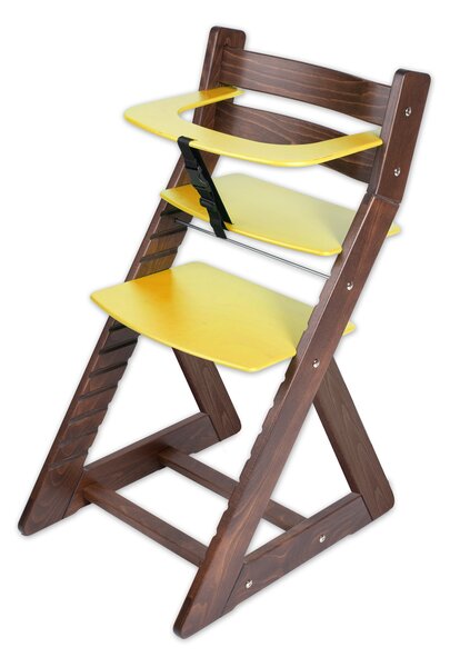 Hajdalánek Rostoucí židle ANETA - malý pultík (ořech, žlutá) ANETAORECHZLUTA