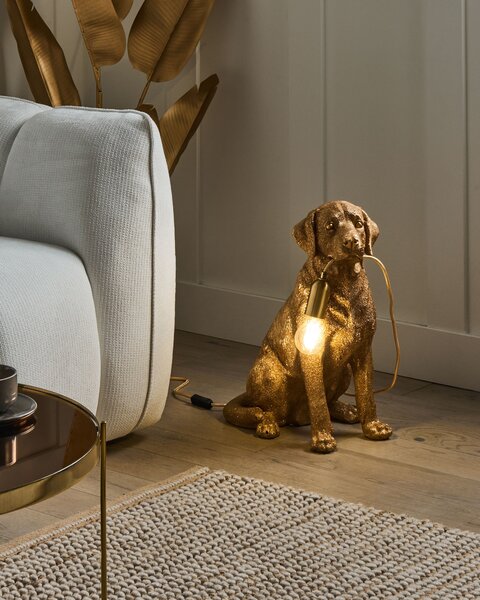Stolní lampa Pes MARLEY Zlatá