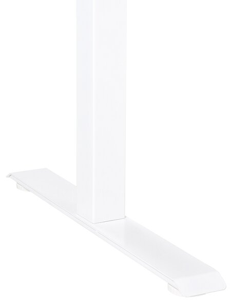 Manuálně výškově nastavitelný pracovní stůl DESTINES 160 cm 72 cm Světle hnědá/Bílá