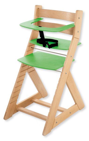 Hajdalánek Rostoucí židle ANETA - malý pultík (buk, zelená) ANETABUKZELENA