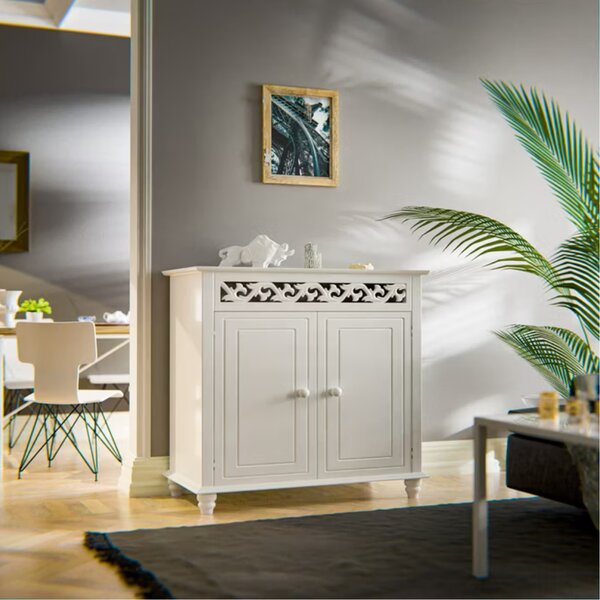 Casaria Komoda JERSEY, 76 x 65 x 35 cm, bílá