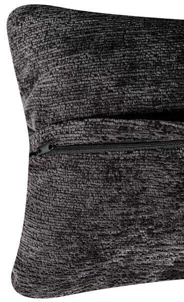 Otočné křeslo TOVIK s podnožkou Žinylka Černá