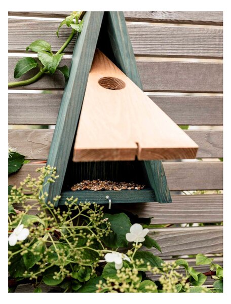 Dřevěná ptačí budka Pitched Roof Bird House Garden Trading