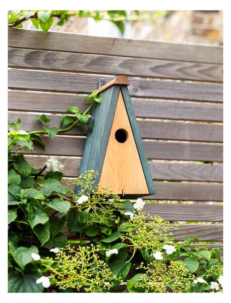 Dřevěná ptačí budka Pitched Roof Bird House Garden Trading