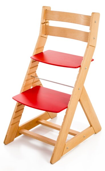 Hajdalánek Rostoucí židle ALMA - standard (buk, červená) ALMABUKCERVENA
