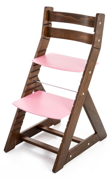 Hajdalánek Rostoucí židle ALMA - standard (ořech, růžová) ALMAORECHRUZOVA