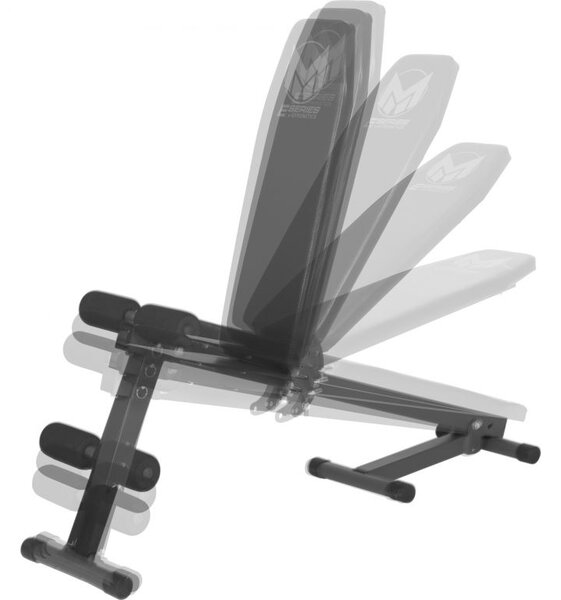 Gyronetics Multifunkční polohovatelná lavice, 120 cm, černá