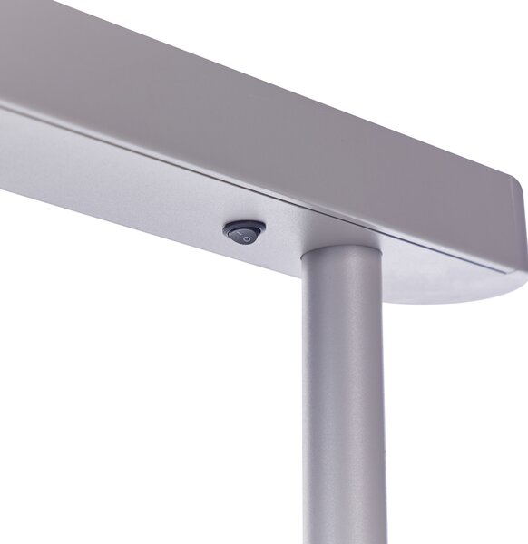 LED stojací lampa PERSEUS Kov Stříbrná