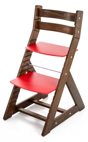 Hajdalánek Rostoucí židle ALMA - standard (ořech, červená) ALMAORECHCERVENA
