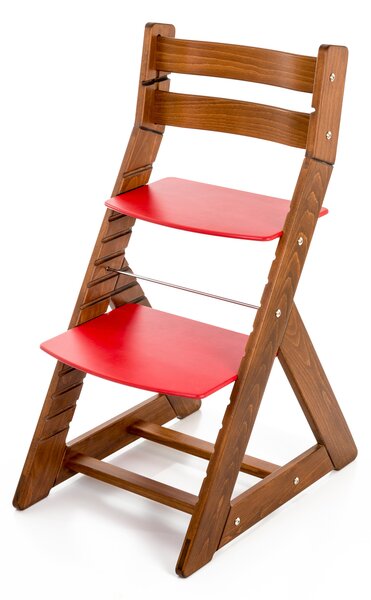 Hajdalánek Rostoucí židle ALMA - standard (dub tmavý, červená) ALMADUBTMAVYCERVENA