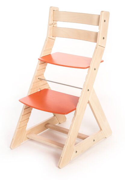 Hajdalánek Rostoucí židle ALMA - standard (bříza, oranžová) ALMABRIZAORANZOVA